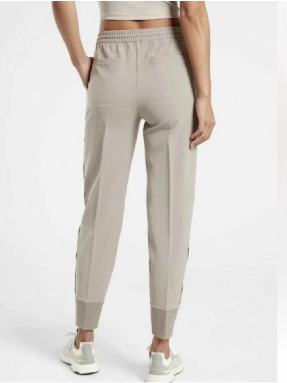 ATHLETA Endeavor Jogger Pant Buff Grey Size 12 - Picture 6 of 14